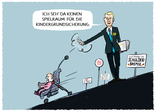 Cartoon: Lindners Kindergrundsicherung (medium) by markus-grolik tagged finanzminister,lindner,kinderarmut,deutschland,kindergrundsicherung,fdp,ampel,spd,gruene,geringverdiener,familien,bildung,teilhabe,finanzminister,lindner,kinderarmut,deutschland,kindergrundsicherung,fdp,ampel,spd,gruene,geringverdiener,familien,bildung,teilhabe