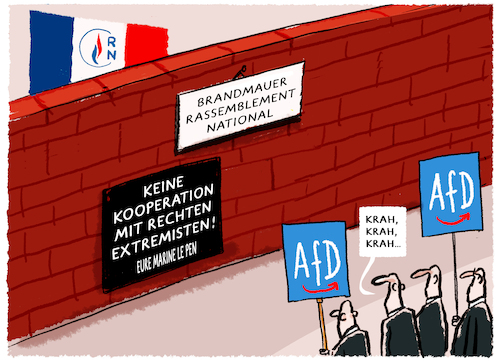 Cartoon: Marine Le Pen reagiert... (medium) by markus-grolik tagged afd,rn,rassemblement,national,rechtsextremisten,alternative,fuer,deutschland,krah,europawahlkampf,rechtsruck,frankreich,weidel,chrupalla,spitzenkandidat,rausschmiss,afd,rn,rassemblement,national,rechtsextremisten,alternative,fuer,deutschland,krah,europawahlkampf,rechtsruck,frankreich,weidel,chrupalla,spitzenkandidat,rausschmiss