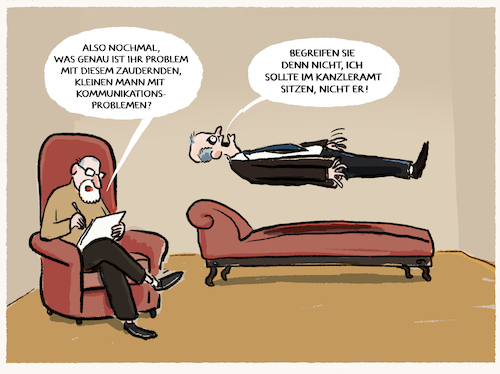 Cartoon: Merz auf der Couch... (medium) by markus-grolik tagged friedrich,merz,opposition,union,cdu,dsu,scholz,olaf,bundeskanzler,kanzleramt,berlin,deutschland,bundestag,friedrich,merz,opposition,union,cdu,dsu,scholz,olaf,bundeskanzler,kanzleramt,berlin,deutschland,bundestag