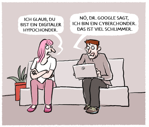 Cartoon: Morbus Google (medium) by markus-grolik tagged google,hypochonder,cyberchonder,cyberchondrie,digital,digitale,krankheitsbilder,selbstdiagnose,diagnose,arzt,patient,google,hypochonder,cyberchonder,cyberchondrie,digital,digitale,krankheitsbilder,selbstdiagnose,diagnose,arzt,patient