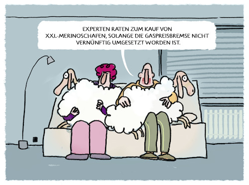 Cartoon: Nachhaltig Heizkostensparen... (medium) by markus-grolik tagged heizkosten,heizung,gaspreise,gaspreisbremse,gaspreisdeckel,deutschland,gaskunden,doppel,wumms,merinoschafe,heizkosten,heizung,gaspreise,gaspreisbremse,gaspreisdeckel,deutschland,gaskunden,doppel,wumms,merinoschafe