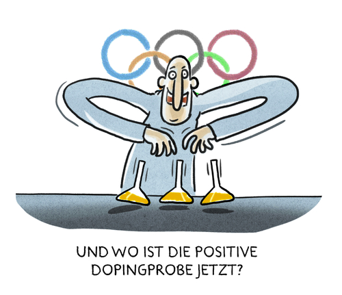 Cartoon: ...olympisches Versteckspiel... (medium) by markus-grolik tagged doping,ioc,olympia,rio,olympische,spiele,spitzensport,leistungssport,funktionäregrolik,doping,ioc,olympia,rio,olympische,spiele,spitzensport,leistungssport,funktionäregrolik