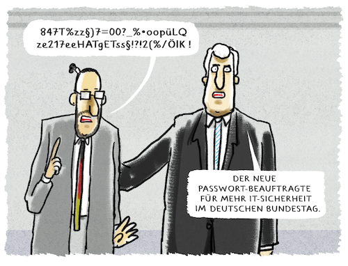 Cartoon: Passwort 123 (medium) by markus-grolik tagged computerhacker,computerhackern,computertechnik,kriminalitaet,computerkriminalitaet,unwissenheit,illustration,karikatur,zugangsberechtigung,zugangscode,zugangskontrolle,zugangskontrollen,kontrolle,kontrollen,kontrollieren,kontrollierend,kontrolliert,code,codewoerter,codewort,datensicherheit,datensicherung,datensicherungen,datenschutz,passwoerter,passwort,pin,passwortschutz,benutzer,benutzername,benutzernamen,user,passwortfishing,passwortklau,computerhacker,computerhackern,computertechnik,kriminalitaet,computerkriminalitaet,unwissenheit,illustration,karikatur,zugangsberechtigung,zugangscode,zugangskontrolle,zugangskontrollen,kontrolle,kontrollen,kontrollieren,kontrollierend,kontrolliert,code,codewoerter,codewort,datensicherheit,datensicherung,datensicherungen,datenschutz,passwoerter,passwort,pin,passwortschutz,benutzer,benutzername,benutzernamen,user,passwortfishing,passwortklau