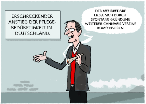 Cartoon: Pflegebedarf (medium) by markus-grolik tagged pflegebedarf,pflegeeinrichtungen,senioren,boomer,alter,pfege,lauterbach,gesundheitsminister,gesundheitssystem,pflgeversicherung,cannabis,gras,deutschland,pflegebedarf,pflegeeinrichtungen,senioren,boomer,alter,pfege,lauterbach,gesundheitsminister,gesundheitssystem,pflgeversicherung,cannabis,gras,deutschland