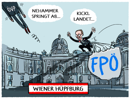 Cartoon: Rechtsruck... (medium) by markus-grolik tagged kickl,fpoe,nehammer,oevp,rechtsruck,regierungsbildungsauftrag,regierung,wien,hofburg,van,der,bellen,kickl,fpoe,nehammer,oevp,rechtsruck,regierungsbildungsauftrag,regierung,wien,hofburg,van,der,bellen