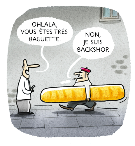 Cartoon: ..savoir vivre... (medium) by markus-grolik tagged france,fussballmeisterschaft,fussball,frankreich,em,europa,paris,baguette,backshop,france,fussballmeisterschaft,fussball,frankreich,em,europa,paris,baguette,backshop