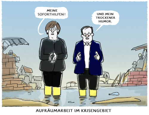 Cartoon: Sinkende Pegel... (medium) by markus-grolik tagged soforthilfe,flut,katastrophe,laschet,humor,geld,anteilnahme,merkel,krisengebiet,medien,deutschland,nrw,wahlkampf,soforthilfe,flut,katastrophe,laschet,humor,geld,anteilnahme,merkel,krisengebiet,medien,deutschland,nrw,wahlkampf