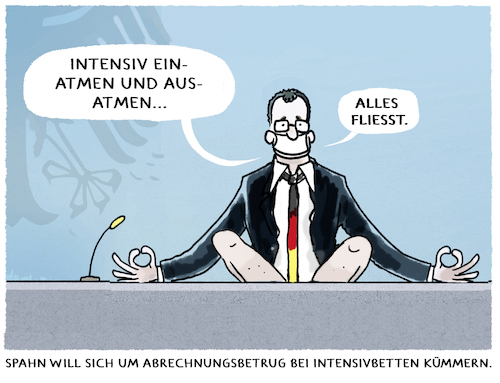 Cartoon: Spahn ermittelt... (medium) by markus-grolik tagged spahn,intensivbetten,abrechnungsbetrug,intensivmedizin,deutschland,gesundheitsministerium,pandemie,corona,krankenhäuser,spahn,intensivbetten,abrechnungsbetrug,intensivmedizin,deutschland,gesundheitsministerium,pandemie,corona,krankenhäuser