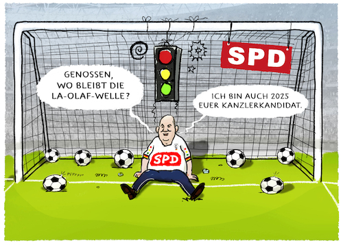 Cartoon: Scholz stellt sich wieder auf... (medium) by markus-grolik tagged olaf,scholz,spd,partei,genossen,begeisterung,euphorie,la,ola,welle,nummer,bundeskanzler,kanzlerkandidatur,ampel,olaf,scholz,spd,partei,genossen,begeisterung,euphorie,la,ola,welle,nummer,bundeskanzler,kanzlerkandidatur,ampel