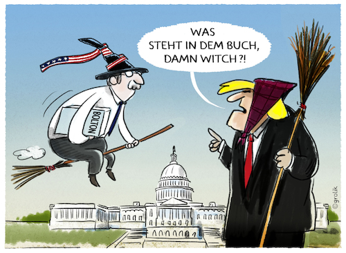 Cartoon: The Room Where It Happened (medium) by markus-grolik tagged john,bolton,donald,trump,impeachment,usa,republikaner,washington,ukraine,pelosi,senat,demokraten,anklage,witch,hunt,amtsenthebungsverfahren,amtsenthebung,verfahren,praesident,john,bolton,donald,trump,impeachment,usa,republikaner,washington,ukraine,pelosi,senat,demokraten,anklage,witch,hunt,amtsenthebungsverfahren,amtsenthebung,verfahren,praesident