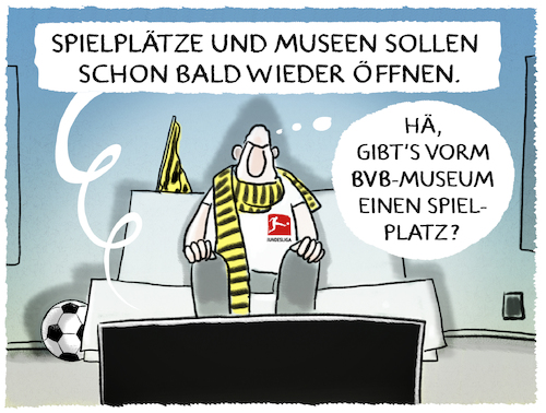 Cartoon: Ultra uneinsichtig... (medium) by markus-grolik tagged bvb,dortmund,fan,fussballfan,fussballspiel,bundesliga,fussball,corona,lockerungen,spielplatz,museum,groko,lockdown,hobby,bvb,dortmund,fan,fussballfan,fussballspiel,bundesliga,fussball,corona,lockerungen,spielplatz,museum,groko,lockdown,hobby