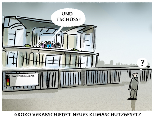 Cartoon: Verabschiedung... (medium) by markus-grolik tagged verabschiedet,verabschiedung,entscheidung,tschüss,abschied,groko,klimaschutz,merkel,kabinett,deutschland,klimaziel,verabschiedet,verabschiedung,entscheidung,tschüss,abschied,groko,klimaschutz,merkel,kabinett,deutschland,klimaziel