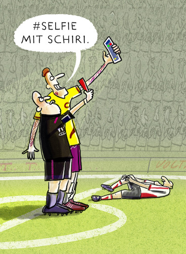 Cartoon: ..Videobeweis... (medium) by markus-grolik tagged selfie,social,medie,fussball,fifa,bundesliga,dfb,smartphone,twitter,facebook,instagrammspiler,schiedsrichter,selfie,social,medie,fussball,fifa,bundesliga,dfb,smartphone,twitter,facebook,instagrammspiler,schiedsrichter