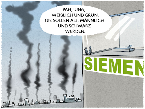 Cartoon: Vorstandsetage (medium) by markus-grolik tagged green,grün,jo,käser,siemens,friday,for,future,umweltschutz,umwelt,klima,klimaneutral,kohle,kohlekraftwerke,strom,vorstandsetage,hauptversammlung,aktien,aktionäre,börse,ethik,green,grün,jo,käser,siemens,friday,for,future,umweltschutz,umwelt,klima,klimaneutral,kohle,kohlekraftwerke,strom,vorstandsetage,hauptversammlung,aktien,aktionäre,börse,ethik