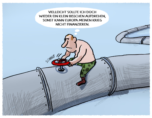 Cartoon: Wie abgedreht ist Putin... (medium) by markus-grolik tagged putin,gas,gasnotfallplan,gasversorgung,europa,ukraine,russland,krieg,finanzierung,gazprom,deutschland,westen,fossile,energie,putin,gas,gasnotfallplan,gasversorgung,europa,ukraine,russland,krieg,finanzierung,gazprom,deutschland,westen,fossile,energie