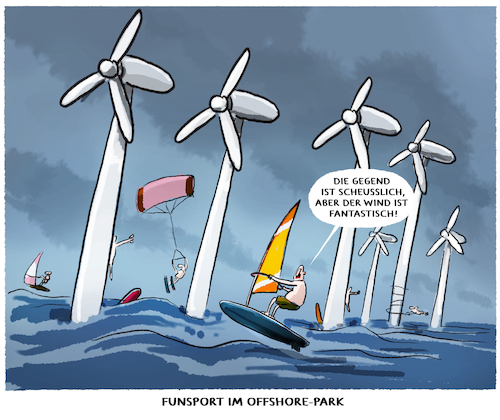 Cartoon: Windpark (medium) by markus-grolik tagged offshore,funsport,natur,windpark,extremsport,surfen,wind,windkraft,windkraftanlage,ostsee,landschaft,umwelt,energiewende,offshore,funsport,natur,windpark,extremsport,surfen,wind,windkraft,windkraftanlage,ostsee,landschaft,umwelt,energiewende