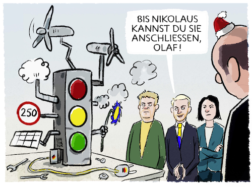 Cartoon: Zusammengebastelt... (medium) by markus-grolik tagged ampel,fdp,gruene,spd,kanzler,scholz,koalitionspartner,deutschland,koalition,tempolimit,klimawandel,wirtschaft,nikolaus,demokratie,ampel,fdp,gruene,spd,kanzler,scholz,koalitionspartner,deutschland,koalition,tempolimit,klimawandel,wirtschaft,nikolaus,demokratie