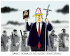 Cartoon: Hallelujah.. (small) by markus-grolik tagged trump,donald,usa,us,black,lives,matter,präsident,papst,johannes,paul,sankt,john,church,religion,wahl,wiederwahl,nra,rassismus,polizeigewalt,george,floydmissbrauch