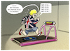 Cartoon: ...Home-Trainer... (small) by markus-grolik tagged no,deal,brexit,premierminister,boris,johnson,london,europa,eu,austritt,austrittsverhandlungen,england