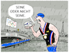 Cartoon: Traithlon Finale Paris... (small) by markus-grolik tagged olympischen,spiele,freiwasserschwimmen,seine,wasserqualitaet,kanalisation,wasser,klaeranlage,medaillen,ausscheidungen,finale,triathlon,ioc