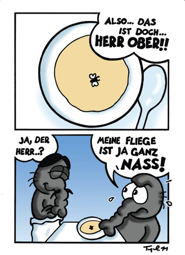 Cartoon: Old Joke - New Style 1 (medium) by Marcus Trepesch tagged meal,restaurant,old,joke,cartoon