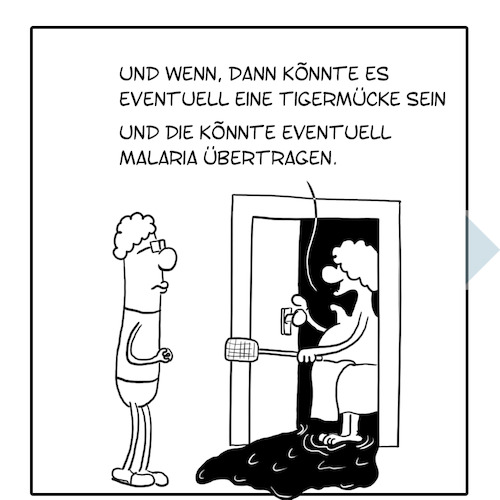 Cartoon: Badewannenprobleme (medium) by Anjo tagged badewanne,mücke,tigermücke,probleme,klima,badewanne,mücke,tigermücke,probleme,klima