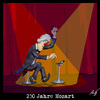 Cartoon: 250 Jahre Mozart (small) by Anjo tagged mozart handy klingelton jamba musik klassik