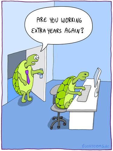 Cartoon: turtle office (medium) by Frank Zimmermann tagged turtle,office,desk,job,computer,chair,door,blue