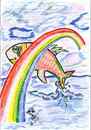 Cartoon: RAINBO (small) by AHMEDSAMIRFARID tagged ahmed,samir,farid,cartoon,rainbo,caricature