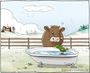 Cartoon: Eislauf-Tränke (small) by Hannes tagged winter,kalt,cold,frost,frostschutz,frostprotection,antifreeze,kuh,kühe,cow,landwirt,farmer,landwirtschaft,agriculture,vieh,viehhaltung,tiere,animals,cattle