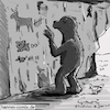 Cartoon: journal (small) by Hannes tagged bär,höhlenmalerei,kunst,journal,bear,cavepainting