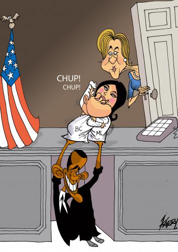 bill clinton monica political cartoon