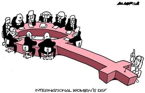 Cartoon: Inequality (medium) by Amorim tagged march,international,women,day,rights,march,international,women,day,rights