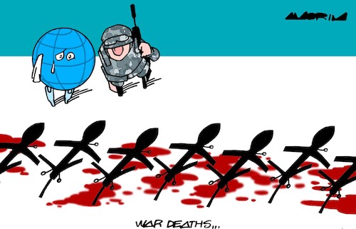 Cartoon: War victims (medium) by Amorim tagged drones,war,victims,drones,war,victims