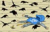 Cartoon: Scarecrows (small) by Amorim tagged israel,lebanon,unifil,un