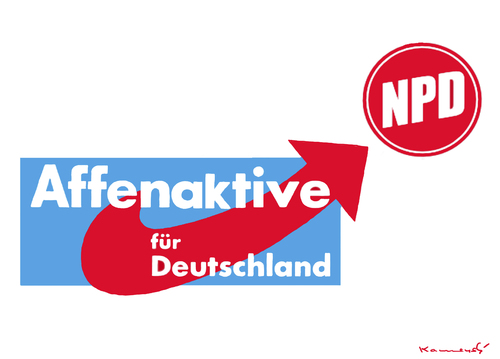 Cartoon: Affenaktive NPD (medium) by marian kamensky tagged alternative,für,deutschland,rechtspopulismus,bern,lucke,alternative,für,deutschland,rechtspopulismus,bern,lucke