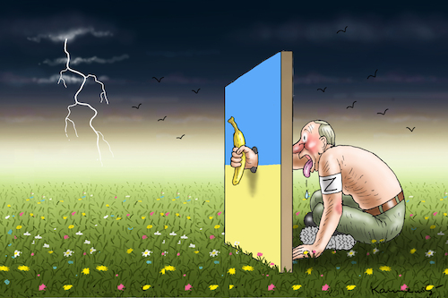 Cartoon: AFFENFALLE (medium) by marian kamensky tagged flucht,aus,cherson,putin,energieterror,weihnachtsgenozid,in,der,ukraine,abrams,leopard,flucht,aus,cherson,putin,energieterror,weihnachtsgenozid,in,der,ukraine,abrams,leopard