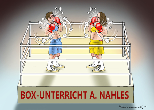 AKK IM BOX-UNTERRICHT