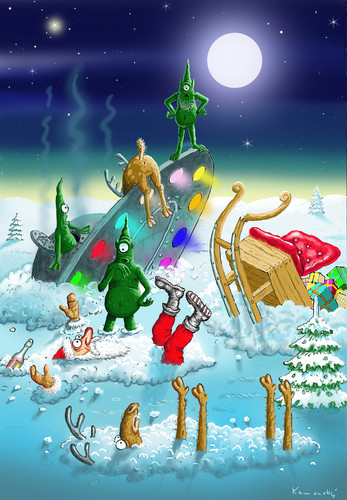 Alien-Santa Claus Crash