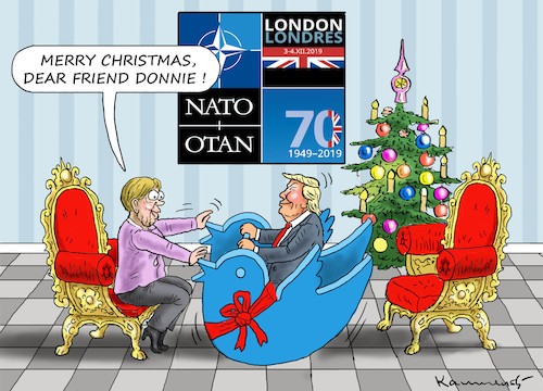 Cartoon: ANGIES CHRISTMAS GIFT TO DONNIE (medium) by marian kamensky tagged obama,trump,präsidentenwahlen,usa,baba,vanga,republikaner,inauguration,demokraten,kim,jong,un,wikileaks,faschismus,singarur,nato,summit,ruhani,iran,atomabkommen,pompeo,merkel,obama,trump,präsidentenwahlen,usa,baba,vanga,republikaner,inauguration,demokraten,kim,jong,un,wikileaks,faschismus,singarur,nato,summit,ruhani,iran,atomabkommen,pompeo,merkel