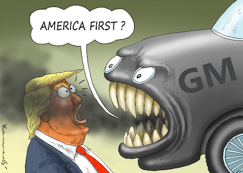 Cartoon: ANGRY GENERAL MOTORS (medium) by marian kamensky tagged obama,trump,präsidentenwahlen,usa,baba,vanga,republikaner,inauguration,demokraten,wikileaks,faschismus,jamal,khashoggi,angry,general,motors,obama,trump,präsidentenwahlen,usa,baba,vanga,republikaner,inauguration,demokraten,wikileaks,faschismus,jamal,khashoggi,angry,general,motors