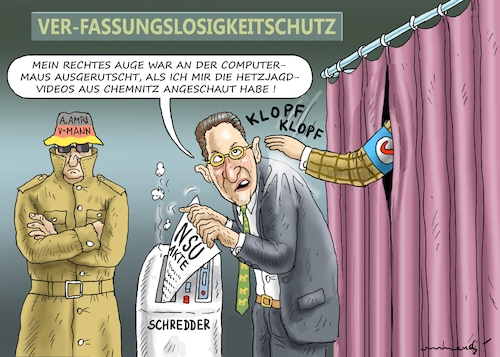 Cartoon: AUGENMAß MIT MAAßEN 2 (medium) by marian kamensky tagged chemnitz,lynchjustiz,rchtsradikale,proteste,sachsen,daniel,hillig,maaßen,hetzjagtvideo,chemnitz,lynchjustiz,rchtsradikale,proteste,sachsen,daniel,hillig,maaßen,hetzjagtvideo