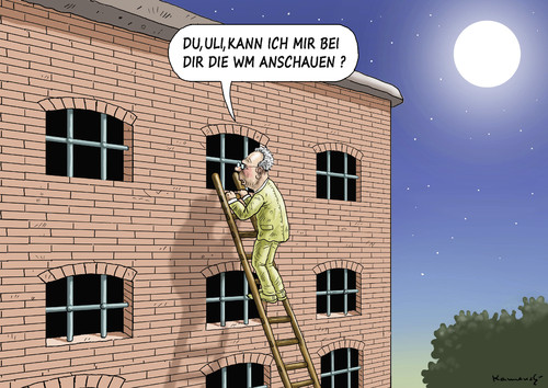 Cartoon: Beckenbauer bei Uli (medium) by marian kamensky tagged fifa,wm,brasilien,katar,korruption,fussball,sepp,blatter,franz,beckenbauer,uli,hoeneß,sperre,papst,franziskus,fifa,wm,brasilien,katar,korruption,fussball,sepp,blatter,franz,beckenbauer,uli,hoeneß,sperre,papst,franziskus