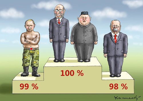 Cartoon: BELIEBTHEITSOLYMPIADE (medium) by marian kamensky tagged schulzeffekt,martin,schulz,kanzlerkandidat,spd,schulzeffekt,martin,schulz,kanzlerkandidat,spd