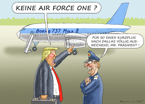 Cartoon: Boeing 737 Max 8 (medium) by marian kamensky tagged venezuela,maduro,trump,putin,revolution,oil,industry,socialism,boeing,737,max,venezuela,maduro,trump,putin,revolution,oil,industry,socialism,boeing,737,max