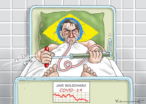 BOLSONARO AUF COVID-19 ERKRANKT