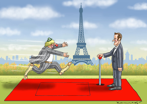 Cartoon: BORIS BESUCHT MACRON (medium) by marian kamensky tagged brexit,theresa,may,england,eu,schottland,weicher,wahlen,boris,johnson,nigel,farage,ostern,seidenstrasse,xi,jinping,referendum,trump,monsanto,bayer,glyphosa,strafzölle,el,paso,macron,brexit,theresa,may,england,eu,schottland,weicher,wahlen,boris,johnson,nigel,farage,ostern,seidenstrasse,xi,jinping,referendum,trump,monsanto,bayer,glyphosa,strafzölle,el,paso,macron