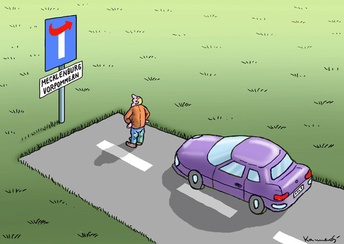 Cartoon: BRAUNE SACKGASSE IN BLAU (medium) by marian kamensky tagged wahlen,in,meklennburg,vorpommern,npd,afd,jörg,meuthen,wahlen,in,meklennburg,vorpommern,npd,afd,jörg,meuthen