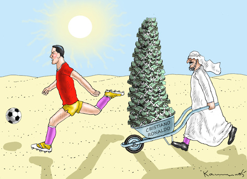 Cartoon: CRISTIANO RONALDO (medium) by marian kamensky tagged christiano,ronaldo,christiano,ronaldo