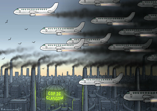 Cartoon: COP 26 IN GLASGOW (medium) by marian kamensky tagged cop,26,in,glasgow,klimawandel,cop,26,in,glasgow,klimawandel